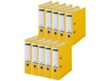 Leitz Biblioraft 180°, PP, partial reciclat, certificare FSC, A4, 80 mm, galben, 10 buc/set Leitz PCKE10101215