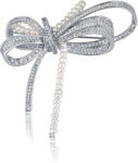 JwL Luxury Pearls Luxus női bross gyöngyökkel 2 az 1-ben Masni JL0666 - vivantis