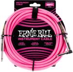 Ernie Ball 18' Braided Cable Neon Pink