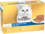Gourmet 24x85g Gourmet Gold Paté nedves macskatáp Mix: hús & hal (nyúl, csirke, lazac, vese)