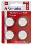 Verbatim Gombelem, CR2430, 4 db, VERBATIM "Premium (VECR24304) - onlinepapirbolt