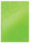 Leitz Beíró, A4, vonalas, 80 lap, keményfedeles, LEITZ "Wow", zöld (E46251054) - onlinepapirbolt