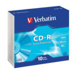 Verbatim CD-R lemez, 700MB, 52x, 10 db, vékony tok, VERBATIM "DataLife (CDV7052V10DL) - onlinepapirbolt