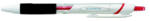 uni Golyóstoll, 0, 35 mm, nyomógombos, fehér tolltest, UNI "SXN-155 Jetstream", piros (TU155P) - onlinepapirbolt
