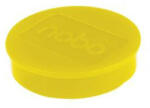 Nobo Mágneskorong, erős, 38 mm, 10 db, NOBO, sárga (VN15316) - onlinepapirbolt