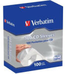 Verbatim CD/DVD boríték, papír, ablakos, bebújtatós fül, VERBATIM, fehér (V49976) - onlinepapirbolt