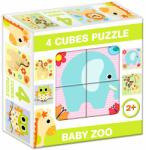 Dohány Mix Puzzle cu cuburi, 4 piese - Animale sălbatice (599) Puzzle
