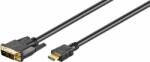Goobay 51581 DVI-D apa - HDMI 1.4 apa kábel 3m - Fekete (51581)