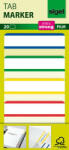 SIGEL Jelölőcímke, megerősített, fehér szélű, 50x38 mm, 4x5 db, SIGEL, vegyes színek (HN202) - alter