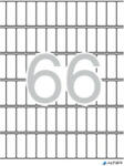 APLI Etikett, 12x30 mm, kerekített sarkú, A5 hordozón, APLI, 990 etikett/csomag (01861) - alter