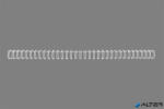 GBC Spirál, fém, 3: 1, 12, 5 mm, 115 lap, GBC "WireBind", ezüst (RG810897)