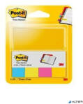 3M POSTIT Jelölőcímke, papír, 4x50 lap, 20x38 mm, 3M POSTIT, ultra vegyes (7100191580)