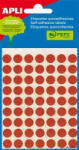 APLI Etikett, 10 mm kör, kézzel írható, színes, APLI, piros, 315 etikett/csomag (2053) - alter