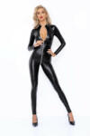 Noir Handmade F293 Powerwetlook Catsuit with Front Zipper M