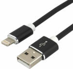 everActive Iphone Lightning USB töltő- és adatkábel A - i16P 1, 5m (USB 2.0) Apple 2, 4A gyors töltés-támogatással - fekete (EA-CBS-15IB)
