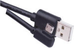 EMOS mikro USB 90°-os töltő- és adatkábel 1m (USB 2.0) Quick Charge - fekete (SM7005BL)