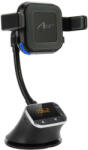 Baseus FM-09 4 az 1-ben autós tartó, vezeték nélküli töltő, hangszóró és FM transzmitter 10W MP3TR (Bemutató darab)