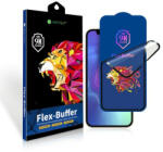 BestSuit iPhone 12 mini 5, 4" Bestsuit Flex-Buffer 5D hibrid kijelzővédő Biomaster antibakteriális bevonattal fekete
