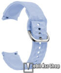  Okosóra szíj - VILÁGOSLILA - szilikon, rombusz mintás - 128mm+98mm hosszú, 20mm széles - SAMSUNG Galaxy Watch4 Classic 46mm (SM-R890) / 42mm (SM-R880) / Watch4 44mm (SM-R870) / 40mm (SM-R860) / Watch5