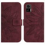  ART SUN FLOWER portofel cu curea Motorola Edge 30 Neo burgundy