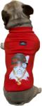  Francia bulldog mintás kutyapulcsi, piros, M-es