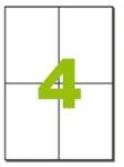 MOS Öntapadós etikett címke 105X148 mm A4 íven univerzális 4 db/ív, 400 db/csomag