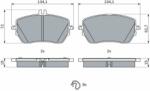 Bosch set placute frana, frana disc BOSCH 0 986 424 887 (0 986 424 887)