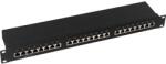 Logilink PATCH PANEL LOGILINK 24 porturi, STP, Cat6, 1U pentru rack 19, black, NP0055 (NP0055)