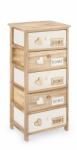 Bizzotto Comoda lemn 5 sertare Emotions 40x29x90 cm (0210685) Comoda
