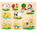 Fakopáncs Fogantyús fa forma puzzle - bárányos