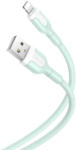 XO NB212 USB/Lightning kábel, 2.1A, 1m, zöld - planetgsm