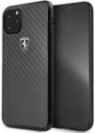 Ferrari Heritage iPhone 11 Pro Max Carbon Fiber Hard (FEHCAHCN65BK) hátlap, tok, fekete - planetgsm