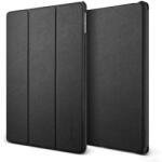 VRS Design ) Galaxy Tab PRO 8.4 Saffiano K1 mágneses oldalra nyíló bőr tok, fekete