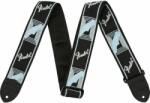  Fender 2" Monogrammed Strap Black/Light Grey/Blue gitárheveder - hangszerplaza