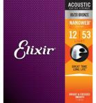  Elixir 11052 80/20 Bronze NanoWeb 12-53 Light akusztikus gitárhúr