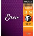  Elixir 16027 Phosphor Bronze NanoWeb 11-52 Custom Light akusztikus gitárhúr