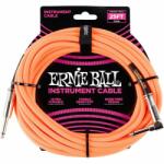 Ernie Ball 6067 narancssárga 7, 65m szövet gitárkábel