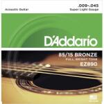  D'Addario EZ890 Bronze Super Light 9-45 akusztikus gitárhúr - hangszerplaza
