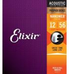  Elixir 16077 Phosphor Bronze NanoWeb 12-56 Light-Medium akusztikus gitárhúr