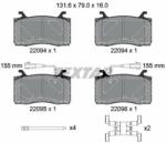 TEXTAR set placute frana, frana disc TEXTAR Q+ 2209401 (2209401)