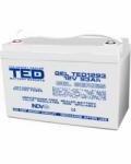 TED Electric Acumulator AGM VRLA 12V 93A GEL Deep Cycle, F12 M8 TED003485 (TED003485)