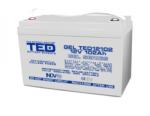 TED Electric Acumulator , A0058592, AGM VRLA 12V 102A GEL Deep Cycle 328mm x 172mm x h 214mm F12 M8 TED Battery Expert Holland TED003492 (TED003492)