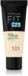 Maybelline new york Fit Me! Matte+Poreless матиращ фон дьо тен за нормална към мазна кожа цвят 101 True Ivory 30ml