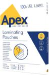 Apex Laminált fólia, A3, 80 mikron, 100 db / készlet, APEX (6001901)