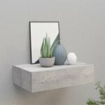 vidaXL Dulap de perete cu sertare, gri beton, 40x23, 5x10 cm, MDF (330251) Raft