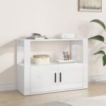 vidaXL Servantă, alb extralucios, 80x30x60 cm, lemn prelucrat (819454) Comoda