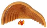 BAUSPIEL Set Pestera Dragonului, 11 piese din lemn, Bauspiel (0126)