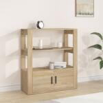 vidaXL Servantă, stejar sonoma, 80x30x90 cm, lemn compozit (819463) Comoda