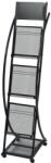 vidaXL Raft reviste 40 x 32 x 131 cm, negru, A4 (30098) Raft