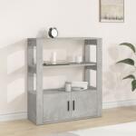 vidaXL Servantă, gri beton, 80x30x90 cm, lemn prelucrat (819464) Comoda